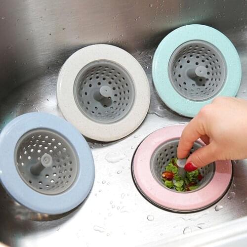 4 Color Kitchen Silicone Sink Strainer Waste Plug Sink filter Waste Collector Kitchen Bathroom Accessories Colanders & Strainers