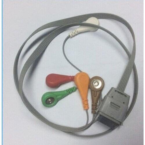 Compatible Biomedical Instruments BI9800/ BI9000 Holter ECG Cable 5Leads Snap IEC