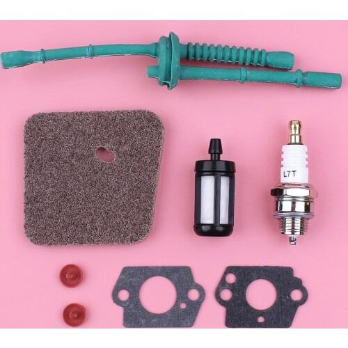 Air Fuel Filter For Stihl FS38 FS45 FS46 FS55 HL45 FC55 Trimmer Engine Part Spark Plug Gasket Check Valve Kit
