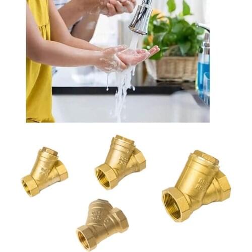 Female Thread Y Shaped Brass Strainer Filter Connector Y Strainer Brass Online Filter Pipe Fittings Adaptor Connector