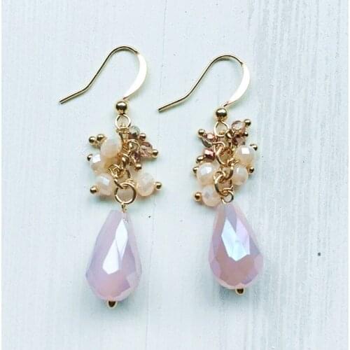 Dongmu Jewellery New Handmade Crystal Drop Earrings In 2021 National Style Fashion Women gift for valentines day