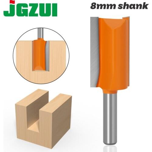 1pcs 8mm ShankThe diameter of 22 Double Flute Straight Bit Milling Cutter for Wood Tungsten Carbide Router Bit Woodwork Tool