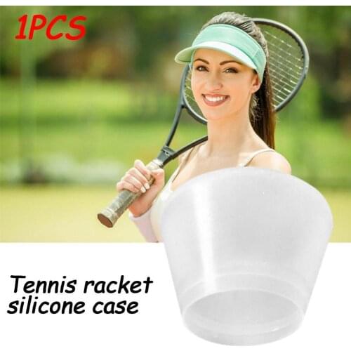 1PCS Shockproof Silicone Energy Sleeve Tennis Racket Cover Handle End Cap Bumper Accessories Grip Ring Twinkle Racquet Sport
