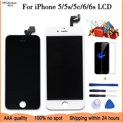 100% Test Work Touch Screen For iPhone 5 5s 5c 6s LCD display Digitizer Assembly Replacement Module For iPhone 6 Fast Shipping