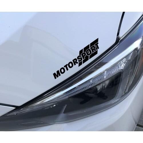 2Pcs 3pk Motorsport Headlight Decal Vinyl Sticker Emblem Decal Racing window sticker 13cm