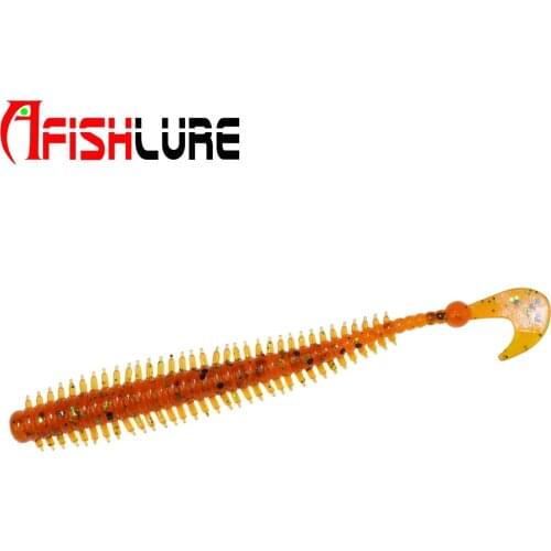 AR07 Coiled Tail Soft Maggots Artificial Baits Isca Fishing Lure Soft Plastic Lure Pasca Lure Swimbait Bait