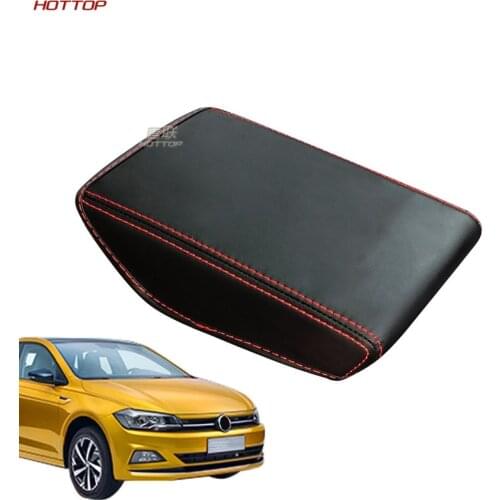 Car Armrest Cover Pad Console Arm Rest Pad For Volkswagen Vw Polo Plus 2019