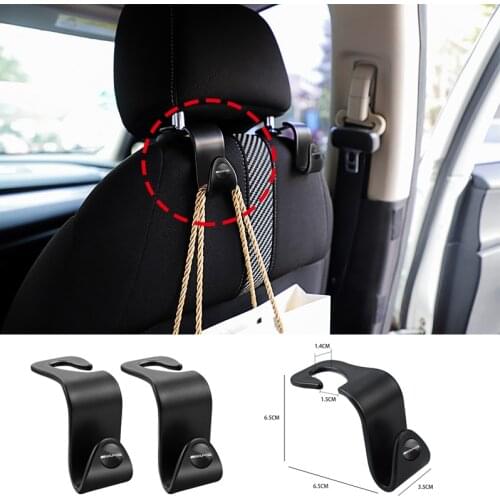 2Pcs ABS Car Styling Seat Back Hooks For Benz AMG W108 W124 W126 W140 W168 W169 W176 W177 W203 Babos Carlsson W220 W222 Smart