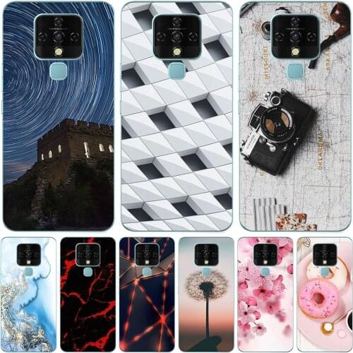 Phone Bags & Cases For Tecno Camon 16 16 Pro 16 Premier 2020 Cover Soft Silicone Fashion Marble Inkjet Painted Shell Bag