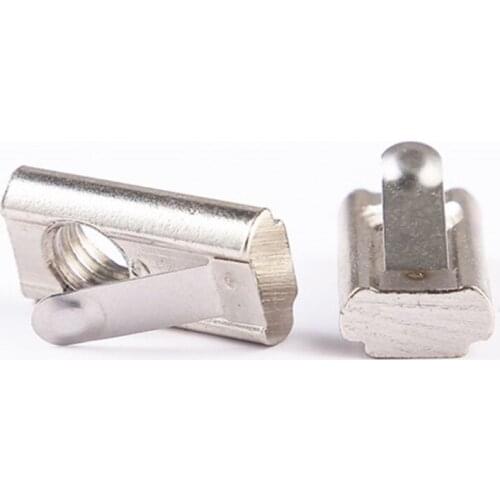 10PCS 3030 Half round nut M4 M5 M6 M8 shrapnel nut block elastic nut EU standard 30/40/45 series Aluminum Profile Accessories