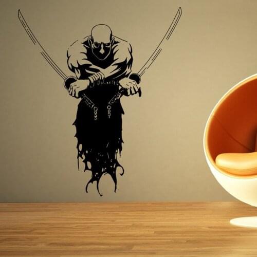 Kendo Wall Sticker Warrior Ninja Poster Vinyl Art Wall Decals Home Decoration Decor Mural Kendo Samurai Decal
