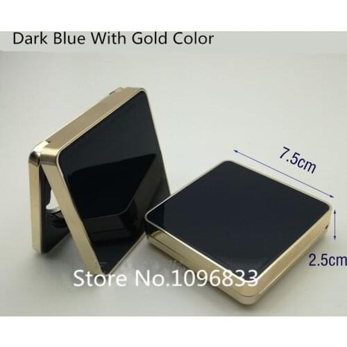 2pc 10pcs Empty Air Cushion Foundation Box Cosmetic BB Cream Container Magnetic Square Elegant BB Cream Case Container Blue Gold