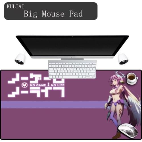 XGZ Anime No Game No Life Mouse Pad 300X800X2MM Xl Size Non-slip Anti-slip Keyboard Mats Gaming Laptop Mouse Pad for Pubg Lol
