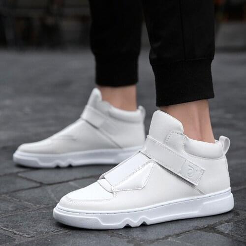 Platform Sneakers Shoes Men Fashion Buckle Sneakers Men Rubber Tenis Male Casual Sneakers Boys Vulcanized Shoes Antiskid N8-86