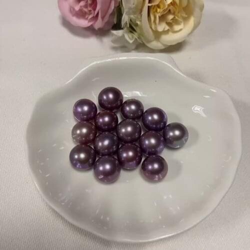 AAA 12-13mm round purple adison loose beads fresh water pearl for jewelry making