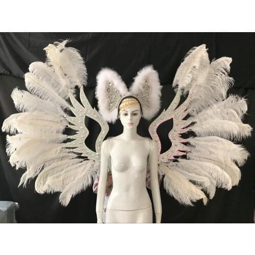 Latin dance Samba accessories Fashion exquisite headdress feathers Delicate dance shows accessories Samba clothing