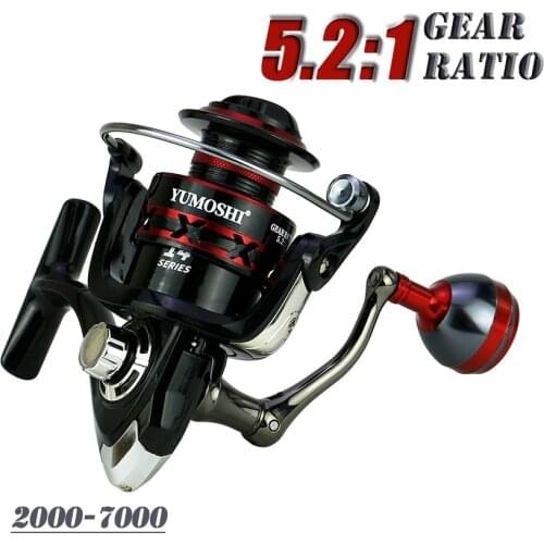 Metal Spool Spinning Reel 14BB Fishing Reel Wheel Saltwater Freshwater Carp Casting Reel 2000-7000 Series