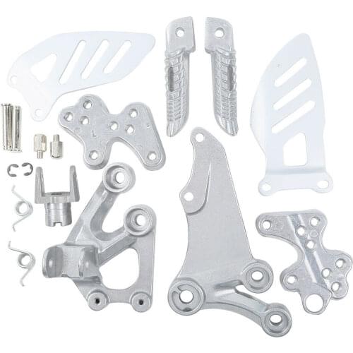 Motorcycle Front Rider Foot Pegs Footrest Bracket For SUZUKI GSXR600 GSX-R750 2006-2010 07