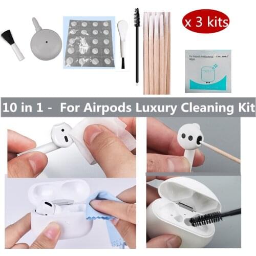 3sets/2sets/1set For Apple Airpods Pro 1 2 cleaning tool sets cleaner kit case for TWS xiaomi oneplus accessories