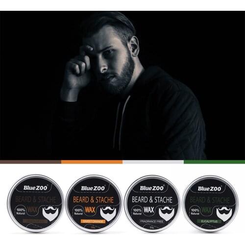 Men Natural Organic Beard Care Wax Balm Beard Care Styling Beard Growth Oil Beeswax Moisturizing Beard Conditioner Soften TSLM2