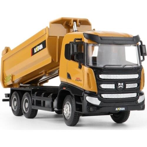 New product 1:50 alloy dump truck model,childrens simulation engineering vehicle toy,free shipping