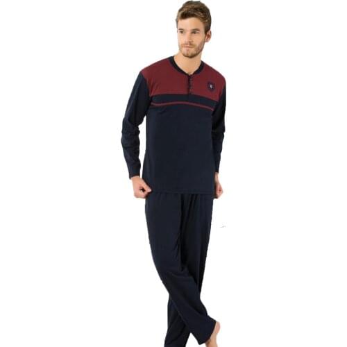Gls Piece Cotton Long Sleeve Pajamas set