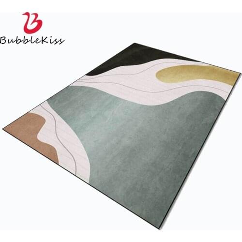 Bubble Kiss Morandi Style Area Rug for Living Room Home Blackish Green Abstract Patten Bedroom Decor Carpet Balcony Bedside Mats