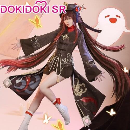 PRE-SALE DokiDoki-SR Game Genshin Impact Hutao Cosplay Costume Hu Tao Costume Genshin Impact Hutao Costume