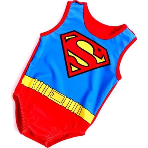 One-Piece Cartoon Baby Boy Swimsuit Baby Boy Romper Style Swimwear 7-24M Boy Swimming Suit Cartoon Baby Beachwear Beach Swimwear