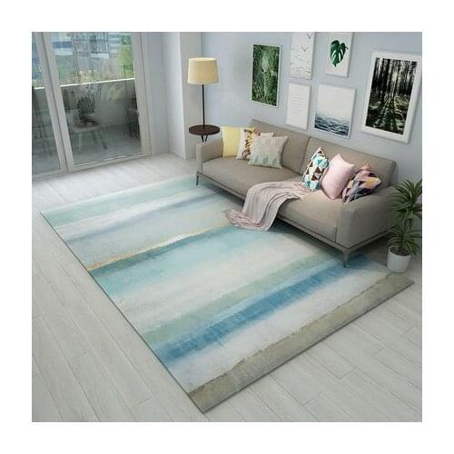 Modern Living Room Tea Table Carpet Bedroom Fresh Mediterranean Machine Washable Mat