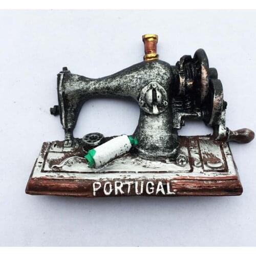 Portugal Souvenir Fridge Magnet Tourism Gifts Portuguese Emulational Sewing Machine Magnetic Fridge Magnet Home Decoration