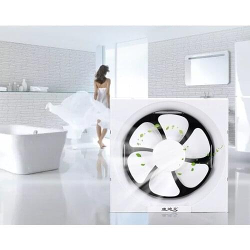 Exhaust fan ventilation fan 8 inch bathroom silent wall window kitchen oil smoke fan exhaust one way with Protective net EF10