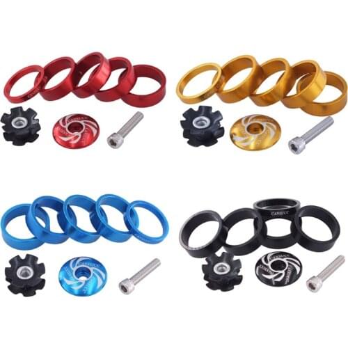 1/8 Inch Headset Spacer Stem Top Cover w/ Stem Top Cap,MTB Road Bike Replacement