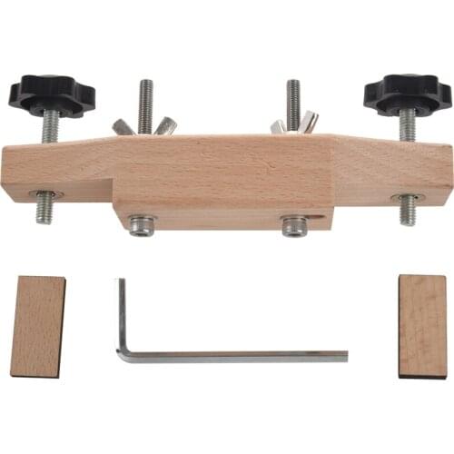 1 Set Solid Maple Stainless Steel Guitar Bridge Install Clamp Luthier Tools Guitar Parts Accessories