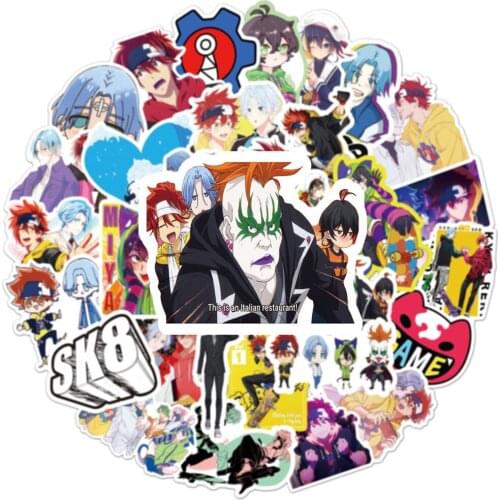 10/50PCS SK8 The Infinity Stickers Cosplay MIYA Reki Kyan Hasegawa Cherry Blossom Joe Adams Waterproof Stickers Student Sticker