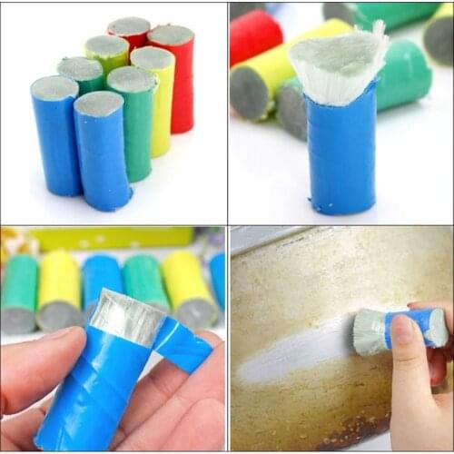 4PCS Stainless Steel Cleaning BrusheS Rod Stick Metal Rust Remover Cleaning Pot Brush Magic Super Metal Rust Remover Eraser