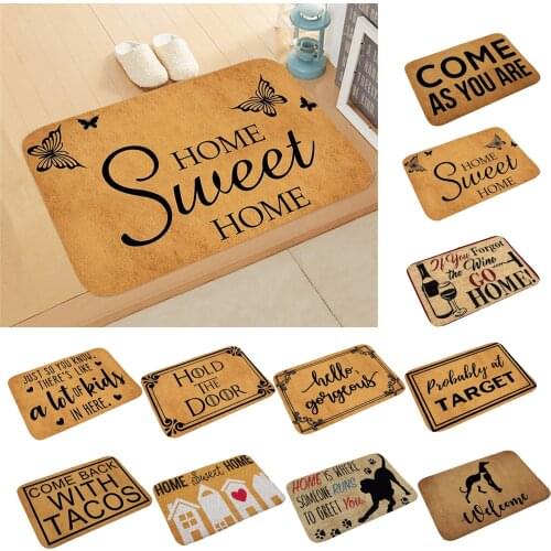 40x60cm Welcome Door Mat Printed Smooth Soft Area Rugs Front Door Carpet K