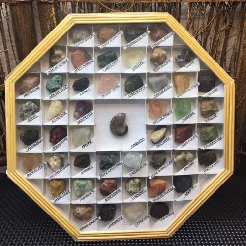 49 Kinds Of Natural Stone Crystal Raw Mineral Crystal Tourmaline Obsidian Rhodonite Lapis Lazuli Specimens