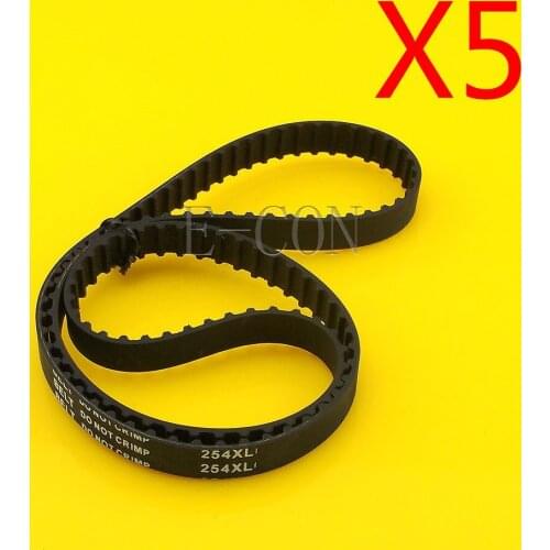 5pcs 254XL Timing Belt L039 127Teeth Width 0.39inch(10mm) XL Positive Drive Pulley for CNC Stepper Motor and Engraving Machine