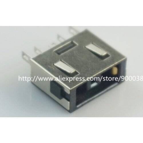 5pcs Laptop DC Power Jack Connector Female Socket through hole PCB vertical shield black insulator