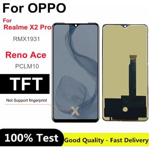 6.5" TFT For Oppo Reno Ace PCLM10 LCD Display Screen +Touch Panel Screen Digitizer Assembly For Oppo Realme X2 Pro lcd