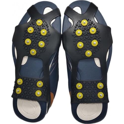 70% Hot Sale 2Pcs Non-slip 10-tooth Crampons Silicone Shoe Cover Outdoor Mountaineering Tool