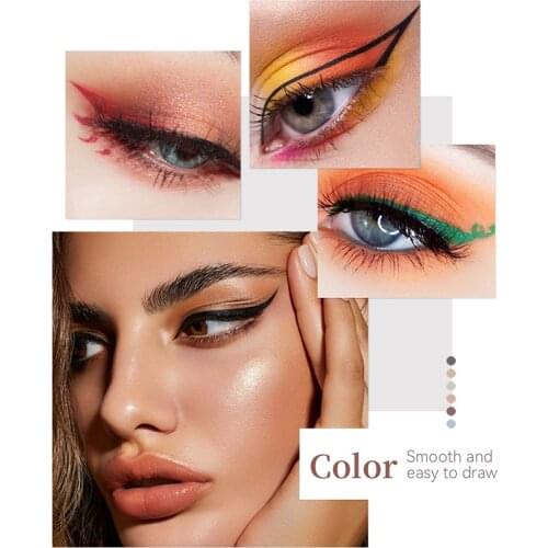 8 Optional Colorful Matte Liquid Eyeliner Pencil Waterproof Quick Dry Makeup Long-lasting Eye Liner Eyes Cosmetics Pen TSLM1