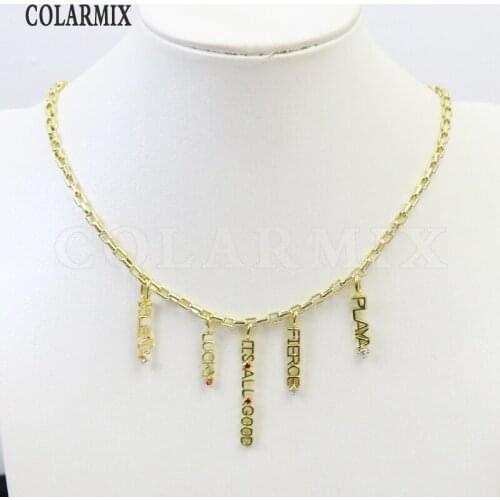8 Pcs Charms Pendant necklace jewelry accessories Slim chain necklace Handmade New design 7398