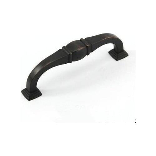 96mm vintage furniture handles red bronze drawer kitchen cabinet handle pull black antique copper dresser cupboard door pull