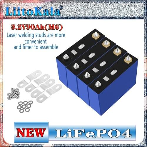 LiitoKala lifepo4-battery 3.2V90Ah, 12V24V36V 90Ah car motor can be connected in series for household and agricultural use