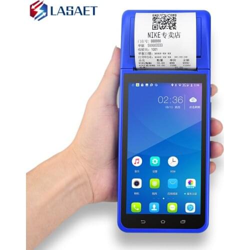 Android POS PDA Terminal 1D Barcode Scanner Printer 58mm Thermal Receipt Bluetooth Rugged handheld Terminal Systems