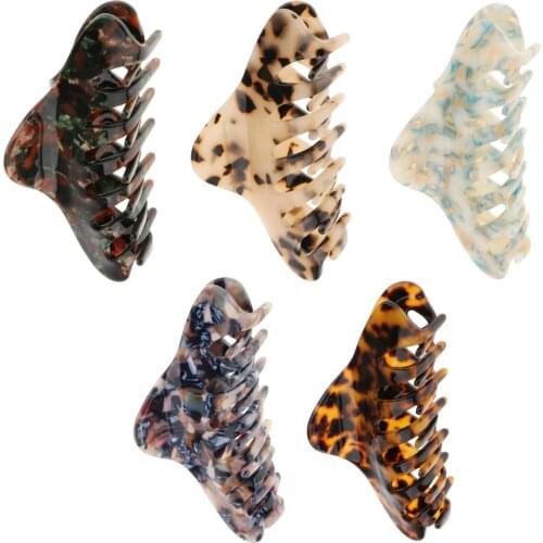 Large Small Acrylic Marble Hair Claw Cellulose Acetate Hair Clip Hairpins Women Girls Hair Clamp Hair Accessories