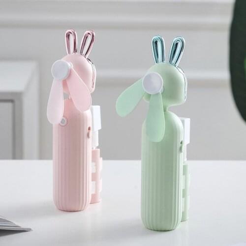 CPDD Pink Mini Fans Electric USB Rechargeable Handheld Fans Cooling Air Conditioner Humidifier Portable Water Spray Mist Fan