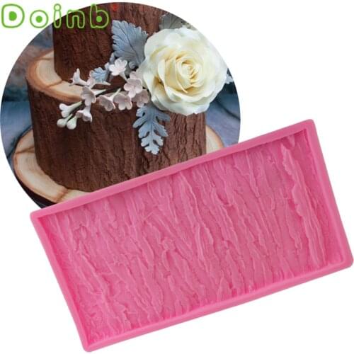 Tree Bark Texture Mold Impression Molds Gumpaste Impression Mat Fondant Cupcake Wedding Cake Decoration